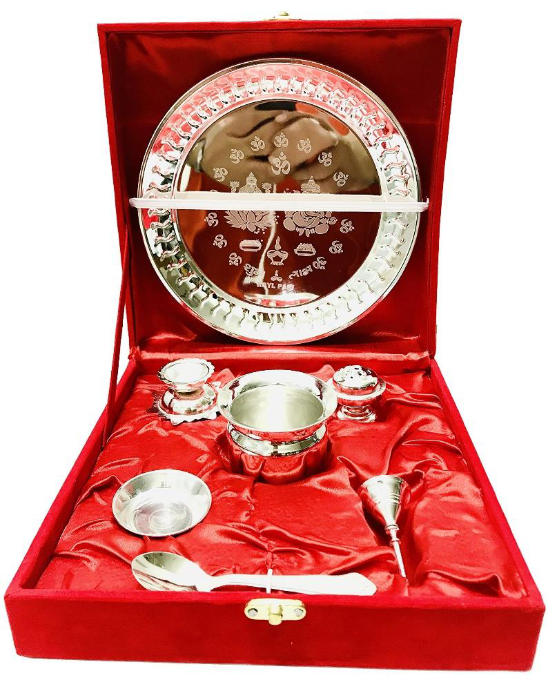 Silver & Gold Puja Set